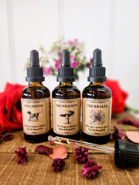 Lady Lather's Locally Handmade Hair & Beard Oil