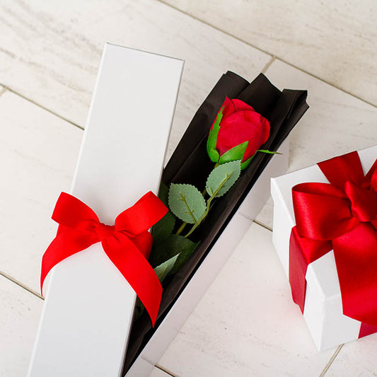 Valentines Day Single Deluxe Rose Boxed